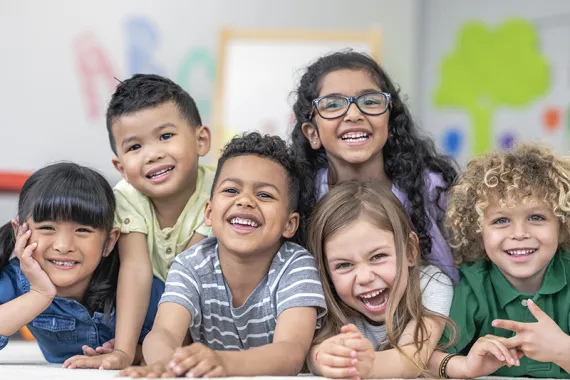 Group of smiling kids