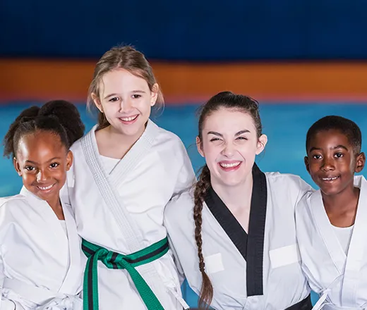 Martial Arts students